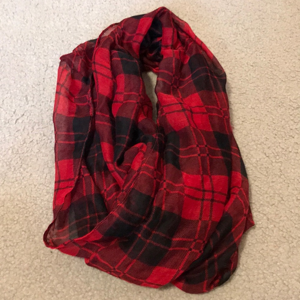 Plaid Polyester Scarf